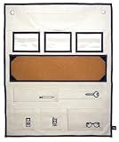 Kangaroom OFC01180BLKRMD Corky Wall-Mounted Organizer, Natural/Navy