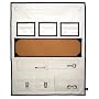 Kangaroom OFC01180BLKRMD Corky Wall-Mounted Organizer, Natural/Navy