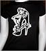 Lucky 13 Foot Fetish Woman's T-Shirt Black