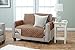 Home Fashion Designs Reversible Loveseat Cover. Furniture Covers for Living Room with Secure Straps. Furniture Protectors for Kids, Dogs and Pets. (54