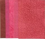 Produkt-Bild: 5er-Pack Bastelpapier-Set Nr. 133 - Mixed Pinks - B je 17,5 x 13 cm
