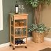 Lipper International Bamboo Kitchen Trolley