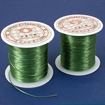 2 65Ft Green Stretch Elastic Beading Cord 0.5mm 20M