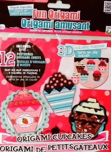 Fun Origami Set ~ Cupcakes with 3D Colorful Playmat by LPF Puzzle