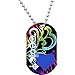 Rainbow Coexist Dog Tag Necklace