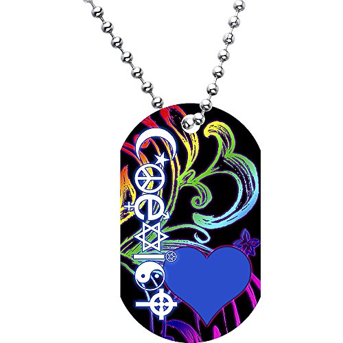 Rainbow Coexist Dog Tag Necklace