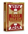 Copag Texas Hold'em Poker Size Regular Index Plastic Playing Cards (Burgundy)