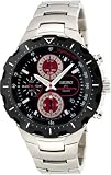 Men's, Seiko, Criteria, Chrono, Black Dial, Steel Bracelet, Style # SND735