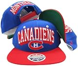 Montreal Canadiens Royal Blue/Red Two Tone Snapback Adjustable Plastic Snap Back Hat / Cap