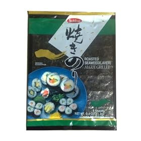 Sushi nori, feuille d'algue pour maki