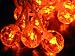 Crystal Orange LED String Lights; LED Christmas lights; Indoor/Outdoor party lights