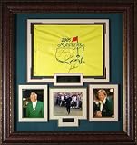 Jack Nicklaus, Arnold Palmer, & Gary Player - Masters Flag Display