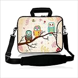 Fshb17-006 NEW Art Fashion cute three OWL 16" 16.5" 17" 17.1" 17.3" 17.3" inch Laptop Notebook Computer Netbook PC Dual Zipped Neoprene Non-slip Shoulder Bag Messenger Bag Case cover Holder Protector Pack W/ Side Pocket For Most 16" ~ 17.4" Inch Netbook Laptop Ultrabook Chromebook Laptop/17" Apple Macbook Pro / Samsung 17-inch Series 7 ,17.3" Dell Inspiron 17 17R, 17" Dell Asus /Alienware M17x / XPS ASUS G75VW,Toshiba Acer,17.3" HP Pavilion DV7 E17 G7 G71 G72,Genuine HP HP700 17.3" HP ENVY 17,Portable,17.3" LENOVO G780/G700 Sony