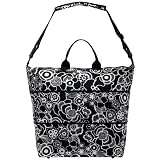 Fleur Black Reisenthel Expandable Travel Bag - Two bags in one