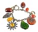 Jewelry : Bracelet - Antique Gold Tone Sun and Assorted Charms