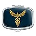 Caduceus Medical Symbol Doctor Nurse EMT Rectangle Pill Case Trinket Gift Box