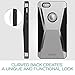 ESR Case for iPhone 6/6s, Three Layer Heavy Duty Shockproof Protective Case [Free Screen Protector] [Metal Design] [Matte Silicone Back + Thickened TPU Bumper] for iPhone 6s/6 4.7