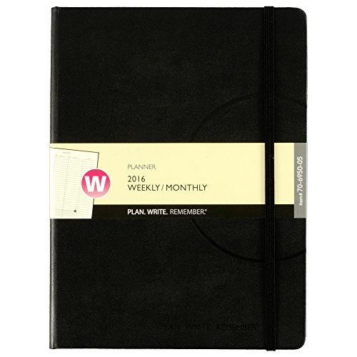AT-A-GLANCE Weekly / Monthly Appointment Book / Planner 2016, Plan.Write.Remember., 7.37 x 9.75 Inches, Black (70-6950-05)