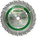 Oshlun SBW-065024 6-1/2-Inch 24 Tooth ATB General Purpose and Framing Saw Blade with 5/8-Inch Diamond Knockout Arbor