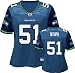 Lofa Tatupu Reebok Navy Replica Seattle Seahawks Women's Jersey - Small