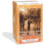 Numi Organic Tea White Orange Spice, Full Leaf White Tea, 16-Count Tea Bags (Pack of 3)
