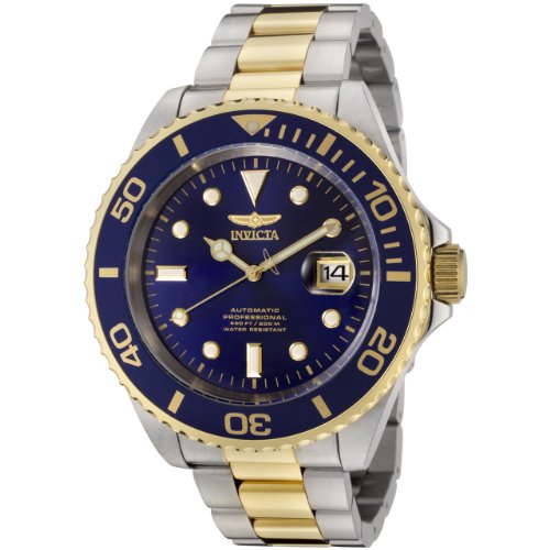 Invicta Men's F0067 Pro Diver Collection Automatic 18k Gold-Plated and Stainless Steel Watch