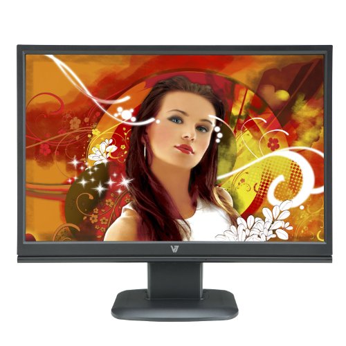V7 D19W12C-N6 19-Inch LCD Monitor - Black