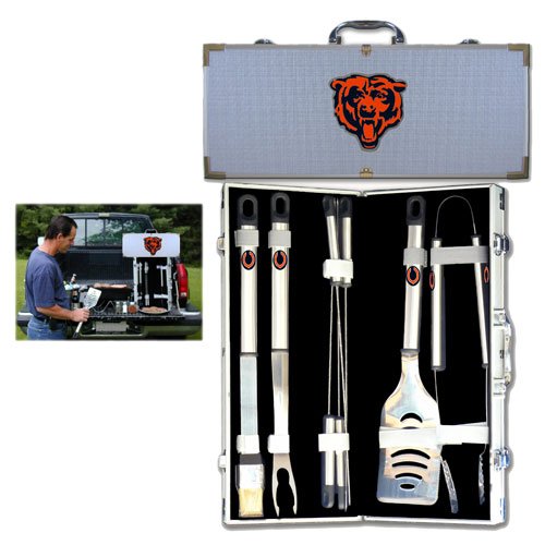 Chicago Bears NFL Barbeque Utensil Set w/Case (8 Pc.)