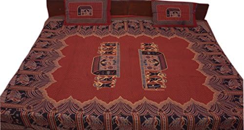 Hand Block Bed Sheet, Wall Hanging, Tapestry.bed Cover, Table Cover, Cotton Sheet,bed Spread