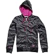 Fox Racing Wipeout Girls Hoody Zip Race Wear Sweatshirt - Black