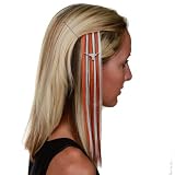 NCAA Texas Longhorns Ladies Burnt Orange-White Sports Extension Hair Clips