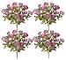 Four Pieces of 18" Artificial Ranunculus Flower Bushes