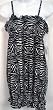 Norma Kamali Everlast Baby Zebra Print Dress