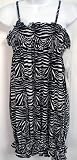 Norma Kamali Everlast Baby Zebra Print Dress