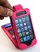 Flip Wallet Card Leather Case for iPhone 4 iPhone 4S PINK Color for AT&T Verizon - Multifunctional Case Pockets Slots for Driving License Bank Card etc