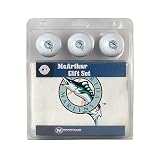 McArthur Florida Marlins Three Ball Gift Set with Golf Towel