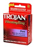 Trojan Duo Intense Stay Hard Cockring Vibrating Ring Sex Toy Kit