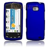 LG Ally VS740 Cell Phone Rubber Feel Dark Blue Protective Case Faceplate Co ....