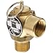 Apollo Valve 10-512 Series Brass Safety Relief Valve, ASME Steam, 40 psi Set Pressure, 1/2" NPT Male x Female
