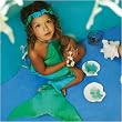 Silk Turquoise Mermaid Costume (Large) by Sarah's Silks