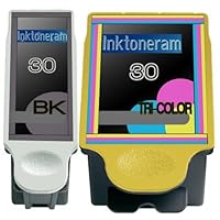 1 Pack of 2 New Remanufactured 30 KODAK 30 Ink Cartridges for Kodak 30 Black Kodak 30 Color Combo Set