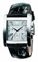 Emporio Armani Quartz, Silver Dial with Black Embossed Leather Band - Men's Watch AR0186