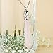 Natural Hexagonal Pile Gemstone Crystal Pendant Necklace, Stainless Steel Chain, Unisex, Power Healing Chakra