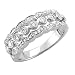 Jewelry : 14k White Gold Anniversary Wedding Diamond Ring / Band, Size 7 (H-I, SI-I, 0.50 carat)