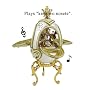 Faberge-Inspired Carousel Musical Egg Box - Genuine Goose Egg