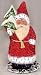 Ino Schaller Paper Mache Santa with Red Beaded Coat