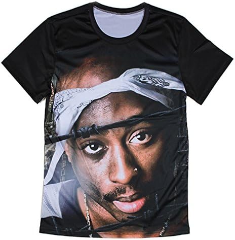 Smile 2Pac Tupac Shakur Shirt Clothing for Men Women (M)