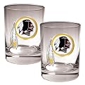 Washington Redskins Rocks Glass Set - Clear
