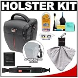 Aktiv Pak AP5 All-Weather Digital SLR Camera Holster Case w/ Rain Cover (Black) with Lenspen + Cleaning Kit for Olympus E-5, E-30, E-3, Evolt E-420, E-620, Pen E-PL2