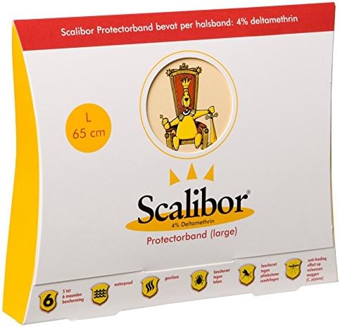 Scalibor Flea and Tick Protector Collar for Dogs - Ticks and Fleas Free Dog 65cm 3 pack